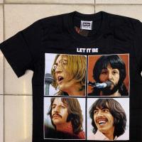 ราคา NEW Beatles Let It Be Black Shirt เสื้อยืดผู้ชาย (22397149822)