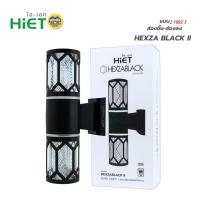 ราคา แบบกลม HiET โคมไฟติดผนัง ส่องขึ้น ลง รุ่น HEXZA BLACK HB1 HB2 ใช้กับหลอดไฟ LED ขั้ว E27 ทรงกระบอก โคมไฟผนัง โคมไฟ ติดผนัง ภายนอก ไฟทรงกระบอก โคมไฟติดผนัง (24900029228)