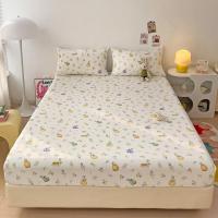 ราคา Dansunreve Fitted ผ้าปูที่นอน รัดมุม360 ผ้าปู 1 ชิ้น พิมพ์กระต่าย ทิวลิป ดอกไม้ บางเบาเย็นสบาย ผ้าปูที่นอน 6 ฟุต 5 ฟุต ผ้าปูรองเตียง (24843816544)