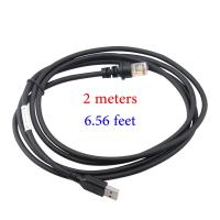 ราคา สาย USB 2ม สำหรับเครื่องสแกนบาร์โค้ดMS โคจร7120 7100 MS3580 MS1633 YJ3300 MS9540แบน USB เพื่อ RJ45เข้ากันได้กับเครื่องสแกนบาร์โค้ดซีรีส์ Honeywell Metrologic (24029641291)