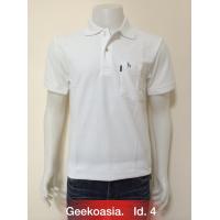 ราคา เสื้อโปโลชายสีขาว ตรากวางแท้ Geeko (1639072535)