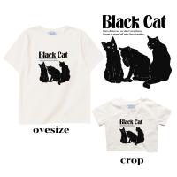 ราคา resign studio ลาย Black cat เสื้อยืด Crop Oversize (23797912472)