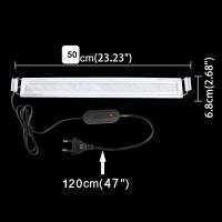 ราคา ไฟ LED ตู้ปลา โคมไฟตู้ปลา LED สีขาว ฟ้า ไฟคร่อมตู้ สำหรับตู้ 8 24นิ้ว (17734190465)