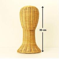 ราคา หัวหุ่นหวายใส่วิกผม หุ่นใส่วิกผมขนาดความสูงรวม 35 CM หัวหวายใส่หมวกโชว์ทำจากเส้นหวายแท้พร้อมส่ง (24993613754)
