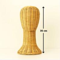 ราคา หัวหุ่นหวายใส่วิกผม หุ่นใส่วิกผมขนาดความสูงรวม 35 CM หัวหวายใส่หมวกโชว์ ทำจากเส้นหวายสวยงาม พร้อมส่ง ส่งในไทย (24841850643)