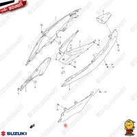 ราคา ชุดสี FRAME แท้ Suzuki Shogun 125 Carbu โฉมแรก 2009 สีแดง ดำ (22521210388)