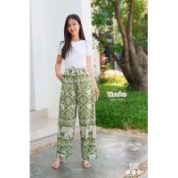 ราคา กางเกงลายช้าง กางเกงมารุ ผ้าไหมอิตาลี ใส่สบาย งานไทยแท้100 (23794959621)