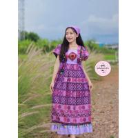 ราคา ชุดดอย เดรสพื้นเมืองยาวพิเศษ ชุดผ้าฝ้ายประยุกต์ (16948430932)