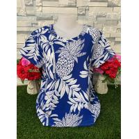 ราคา เสื้อคอกลม แขนสั้น พิมพ์ลายดอกไม้ เสื้อผ้าสาวอวบ เสื้อผ้าแฟชั่น เสื้อลายดอก เสื้อสวยๆ รุ่น75 (24455176904)