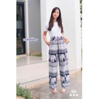 ราคา กางเกงลายช้าง กางเกงมารุ ผ้าไหมอิตาลี ใส่สบาย งานไทยแท้100 (22754874547)