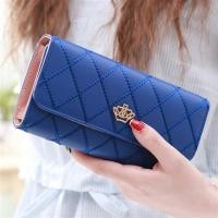 ราคา กระเป๋าสตางค์ กระเป๋าผู้หญิง กระเป๋าสตางค์ยาว ความจุขนาดใหญ่ ที่ใส่บัตร อเนกประสงค์ หัวเข็มขัดมงกุฎตาหมากรุก กระเป๋าโทรศัพท์มือถือ คลิปหนีบเงิน (24176509031)