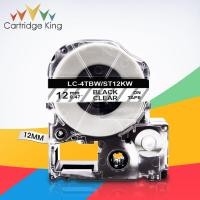 ราคา ST12KW LC 4TBN Black on Clear 1 2 12mm Label Tape for Epson LabelWorks LW 300 LW 300L LW C410 King Jim TepraPro SR210 SR220 (8973233215)