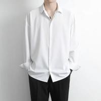 ราคา JF Men เสื้อเชิ้ตแขนยาวแฟชั่นเกาหลีสีขาวผู้ชายผ้าไหมน้ําแข็งการงดเว้น มี 7 สี ดำกากีสีม่วงฟ้าแดง ไซส์ M 4XL (20560317849)