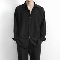 ราคา JF Men เสื้อเชิ้ตแขนยาวแฟชั่นเกาหลีสีขาวผู้ชายผ้าไหมน้ําแข็งการงดเว้น มี 7 สี ดำกากีสีม่วงฟ้าแดง ไซส์ M 4XL (20560317844)