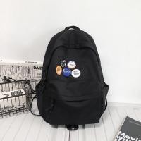 ราคา กระเป๋าสะพายหลัง กระเป๋าเป้สีดำ กระเป๋านักเรียน มี 2 สีให้เลือก กระเป๋าเป้สะพายหลังผู้ชาย กระเป๋า ขนาด 25L กระเป๋าเป้ จุของเยอะ ทนทาน ฟรีเข็มกลัด (21718156292)