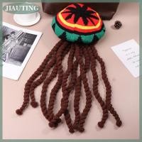 ราคา JIAUTING หมวกเร็กเก้พร้อมเดรดล็อกส์หมวกถักเปียสวมสบายสไตล์เรกเก้เบเร่ต์ชนเผ่าหมวกถักขนสัตว์สำหรับเครื่องแต่งกาย (24049348164)