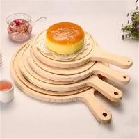 ราคา ถาดพิซซ่ากลมถาดไม้สเต็กสำหรับทำจากไม้สำหรับร้านอาหารร้านกาแฟพิซซ่าบอร์ดถาดขนมปังเครื่องใช้ในครัวถาดสเต็กปี2021 (10034556325)