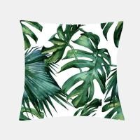 ราคา Tropical Plants Cushion Cover Polyester Green Leaves Decorative Pillowcase Tropical Plant Throw Pillow Case kussensloop almohada (20105794995)