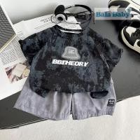 ราคา เสื้อผ้าแฟชั่นเด็ก เสื้อผ้าเด็กผู้ชาย หล่อๆ เท่ๆ ชุดเซ็ต 2 ชิ้น Size80 120cm (24499636766)