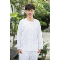 ราคา เสื้อพื้นเมืองผ้าฝ้าย เสื้อไปวัด เทศกาลกินเจ สีขาว 7แบบ แขนสั้น แขนยาว (24020058548)