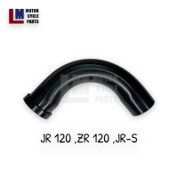 ราคา คอท่อ YAMAHA JR 120 JR S ZR 120 ท่อหน้า สีดำ อะไหล่มอเตอร์ไซค์ (19677635109)