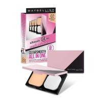 ราคา ของแท้ แป้งพัฟผสมรองพื้น Maybelline Clear Smooth All In One Oil Control ออลอินวันเมย์เบลลีน (24884427211)
