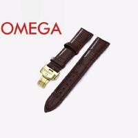ราคา สายนาฬิกาหนังแท้สำหรับผู้ชาย Omega Butterfly Buckle เข็มขัดแบบดั้งเดิม สายนาฬิกา สายผูกรองรับ เครื่องประดับแฟชั่น (22325331916)