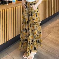 ราคา พิมพ์ลายดอกไม้ฤดูร้อนกางเกงขาม้ากางเกงขายาวลำลองหลวมเอวสูงของผู้หญิง (24776804462)