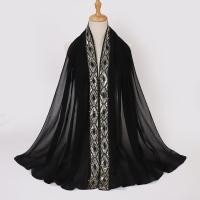 ราคา Jifang ผ้าคลุมไหล่ฮิญาบมุสลิมมีปีกสีทองเลื่อมระยิบระยับใหม่ PW59ผ้าผ้าคลุมไหล่ผ้าชีฟองบับเบิ้ล (24524622637)