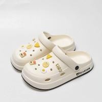 ราคา รองเท้าแตะแบบมีส้นสำหรับผู้หญิงในช่วงฤดูร้อนปี 2024 สวมใส่สบาย ยางกันลื่น สวมใส่สบาย พื้นรองเท้าแบบหนา รองเท้าแตะแบบมีส้น EVA รองเท้าแตะแบบมีส้น (24483262209)