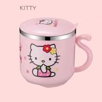 ราคา GOODOO 304 สแตนเลส แก้วกาแฟ พร้อมที่จับและฝาปิด คิตตี้น่ารัก ขวดน้ำ แฟชั่น ทนทาน แก้วนมเด็ก ของขวัญวันเกิดเทศกาล (24437912567)
