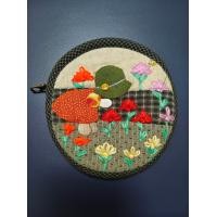 ราคา กระเป๋าแฮนด์เมดผ้าญี่ปุ่นปักมือทรงกลม (24734003606)