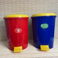 ราคา ถังขยะ cookware No 401 18 ลิตร สูง 40 ซม คละสี ถังขยะขาเหยียบกลมใหญ่ (24396921083)