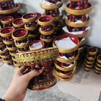 ราคา ขันโตก โตกลายหนอน ขันโตก ขันโตกลายหนอน ขันโตกไม้ ขันโตกปัดทอง 6นิ้ว8นิ้ว10นิ้ว12นิ้ว14นิ้ว16นิ้ว ตกแต่างบ้านใส่ของ (23965820344)
