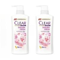 ราคา เคลียร์ แชมพู Clear shampoo 400ML แชมพูเคลีย หัวปั้ม ยาสระผม แชมพูสระผม แชมพูขจัดรังแค สูตร เคลียร์แชมพู สีชมพูอ่อน ซากุระเฟรช 435 มล (24866946715)