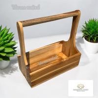 ราคา กระเช้าใส่เครื่องปรุง กระเช้าใส่ผลไม้ เครื่องปรุง กระเช้าไม้สัก (11115653945)