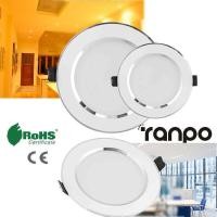 ราคา Ranpo Dimmable LED แผงหลอดไฟดาวน์ไลท์โคมไฟเพดานประดับไฟ3W 5W 7W 9W 12W 15W 18W 220V Cool สีขาวสีขาวWarm White (7547317984)