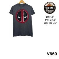 ราคา เสื้อยืดเด็กมือสอง เสื้อยืดคัดเกรด เสื้อการ์ตูน Marvel Deadpool (23068612861)