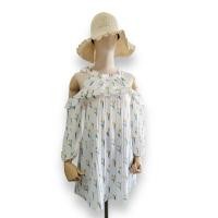 ราคา DR19 ชุดเดรสสั้น มินิเดรสผู้หญิง แขนยาว เปิดไหล่เว้วไหล่ โชว์ไหล่ ระบายอก ลายดอกทิวลิป น่ารักมากลุคคุณหนู เนื้อผ้าดี ฟรีไซส์ อก 34 38 นิ้ว (19617332226)