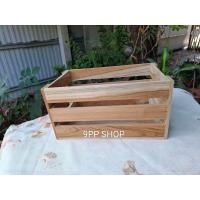 ราคา ตระกร้าไม้สัก ตระกร้าใส่เครื่องปรุง ใส่ของได้ (23523478997)