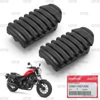 ราคา ที่พักเท้ารถมอเตอร์ไซค์ ยางพักเท้าหน้า ของแท้ 2 ชิ้น สีดำด้าน สำหรับ Honda Rebel 300cc ปี 2020 2021 (11637477100)