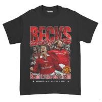 ราคา เสื้อยืดคุณภาพดี เสื้อยืด พิมพ์ลายนักฟุตบอล David Beckham Manchester United Legend ขนาดใหญ่ (21835997635)