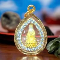 ราคา จี้ ล้อมเพชร จี้พระโพธิสัตว์กวนอิม จี้เจ้าแม่กวนอิม ทรงหยดน้ำ เหลี่ยมกรอบเศษทองแท้ เจ้าแม่กวนอิม กวนอิม งานคุณภาพ ขนาด 2x3 ซม (23355238762)