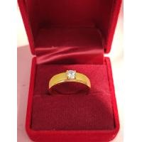 ราคา แหวนเศษทองคำแท้ พ่นทรายติดเพชร CZ หนัก 2 สลึงแหวนทอง แหวนทองชุบ แหวนทองไม่ลอกไม่ดำ (14939099883)