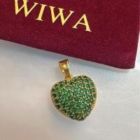 ราคา จี้หัวใจฝังงานพลอย ขนาด 2 cm (21892219066)