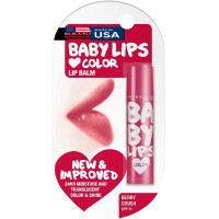 ราคา Baby Lips Loves Color Lip Balm Berry Crush Cherry Kiss Pink Lolita 4 g Maybelline made in usa (23878166187)