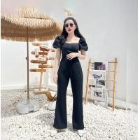 ราคา กางเกงผ้าวูลเวฟทรงขาม้า K7905 (20016919105)