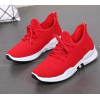ราคา GSรองเท้าผ้าใบแฟชั่น ทรงสปอร์ตสีแดง (384523999)