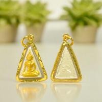 ราคา จี้ กรอบชุบเศษทองแท้ พระสมเด็จนางพญา สามเหลี่ยม ปางนั่งสมาธิ โดยสมเด็จพระมหาจักรพรรดิ์ หรือ สมเด็จพระเจ้าอู่ทอง ที่วัดนางพญา (22152688988)