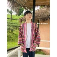 ราคา เสื้อคลุมพื้นเมือง เสื้อคลุมผ้าทอนากา ใส่ได้ทั้งผู้ชายเเละผู้หญิง Free Size (24922270199)